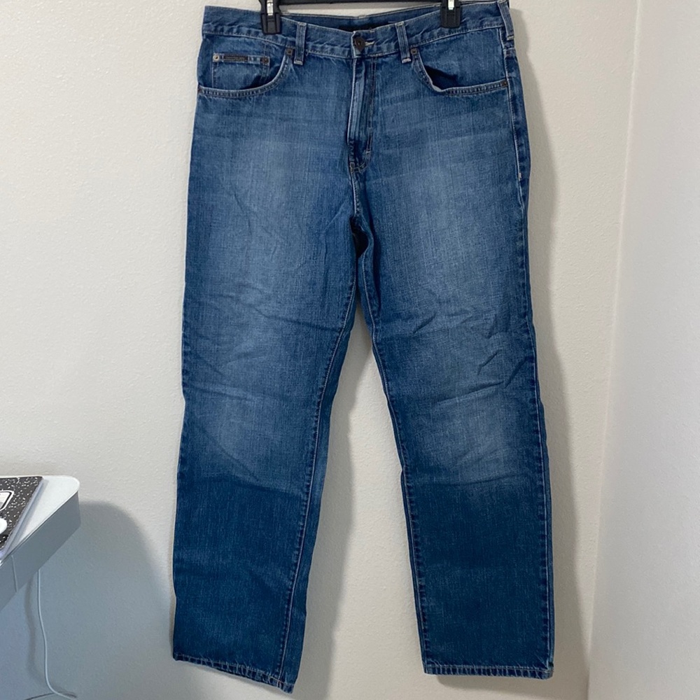 Relaxed Straight Fit Men’s Jeans by Calvin Klein